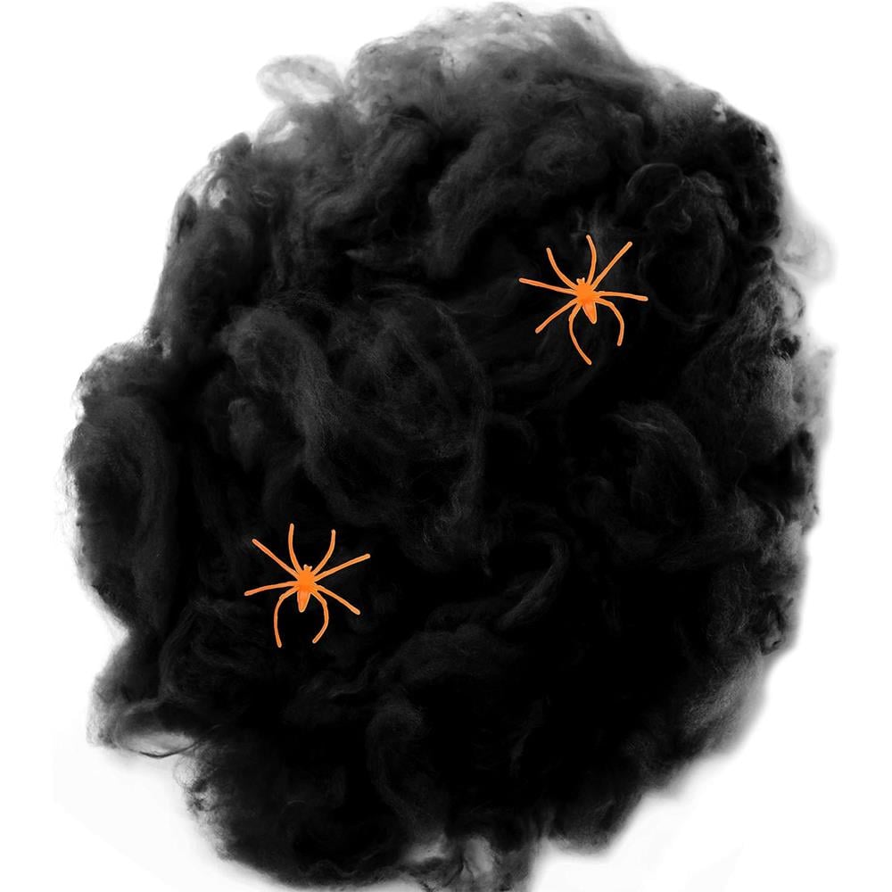Örümcek Ağı Dekor Süs Siyah (Yumuşak Model) Halloween Dekorasyon Halloween Dekorasyon Örümcek Ağı Siyah- KostümPartim®