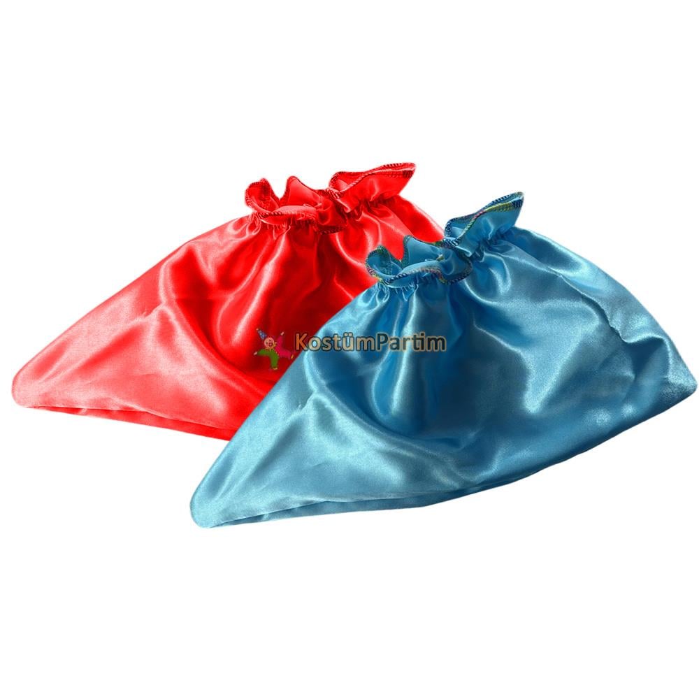 Palyaço Saten Ayakkabı Çorabı Palyaço Aksesuarları Palyaço Ayakkabısı Kumaş - KostümPartim®