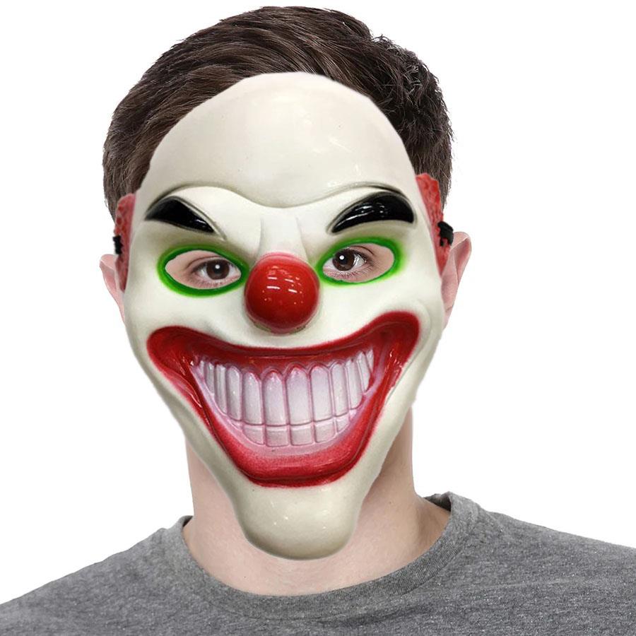 Payday 2 Kırmızı Burunlu Halloween Joker Palyaço Maskesi Maskeler Joker Palyaço Halloween Maskesi - KostümPartim®