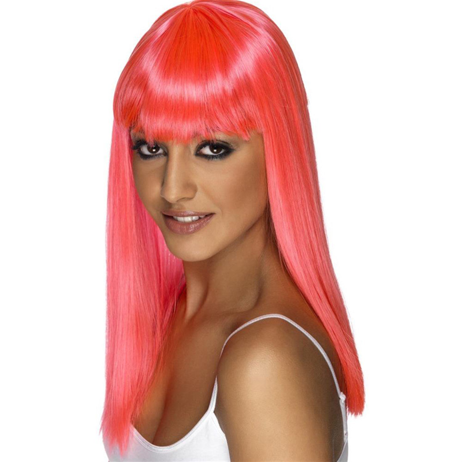 Pembe Uzun Parti PeruğuPeruklarKostümPartim ★ Pembe Uzun Parti Peruğu / Peruklar