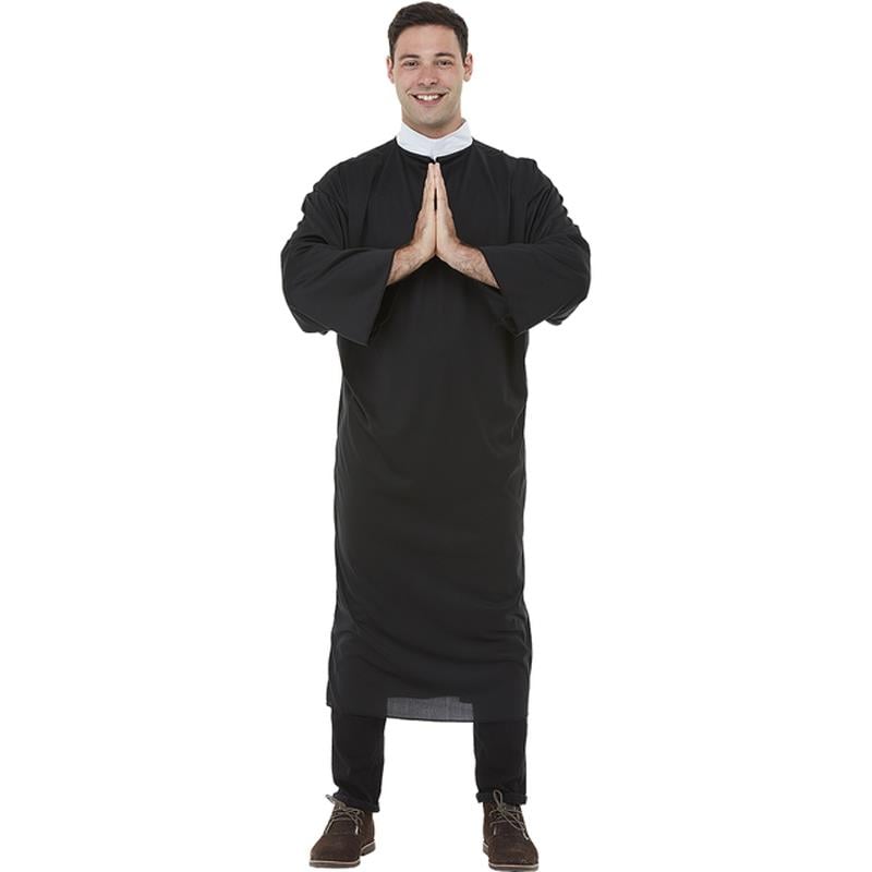 Rahip Kostümü, Papaz Kıyafeti Yetişkin Erkek Kostümleri Rahip Kostümü, Papaz Kıyafeti - KostümPartim®