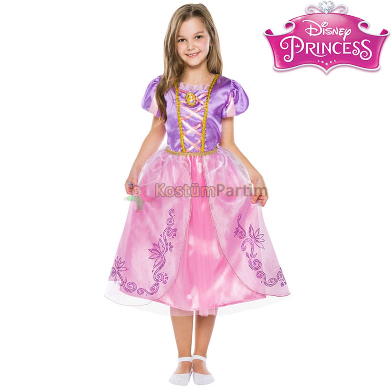 Rapunzel Kostümü Lüx (Disney Lisanslı)Karakter Kostümleri