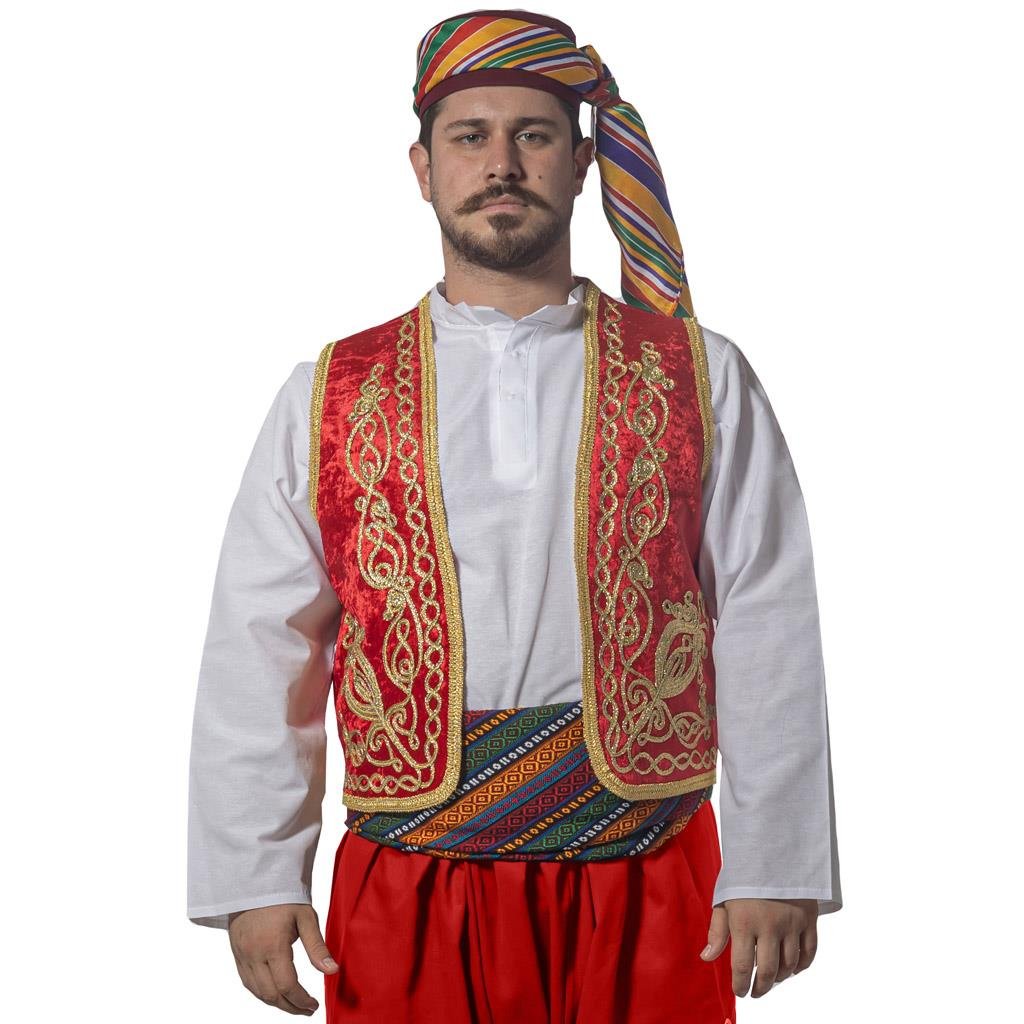 Şerbetçi Yelek, Fes, Kuşak Seti Ramazan Kostümleri Şerbetçi Yelek, Fes, Kuşak Seti - KostümPartim®