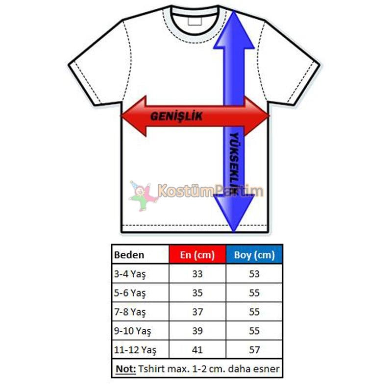 Tshirt ölçü tablosu