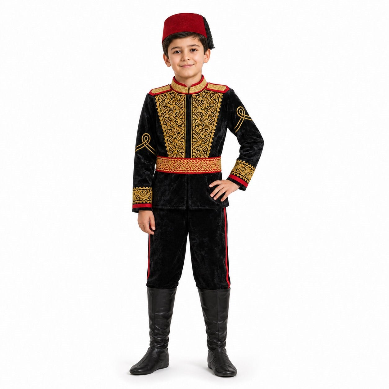 Sultan Abdülhamid Han Kostümü Çocuk Osmanlı Padişah Kıyafeti Tarihi Kostüm Çocuk Kostümleri KostümPartim® | Sultan Abdülhamid Han Kostümü Çocuk | Osmanlı Padişah Kıyafeti
