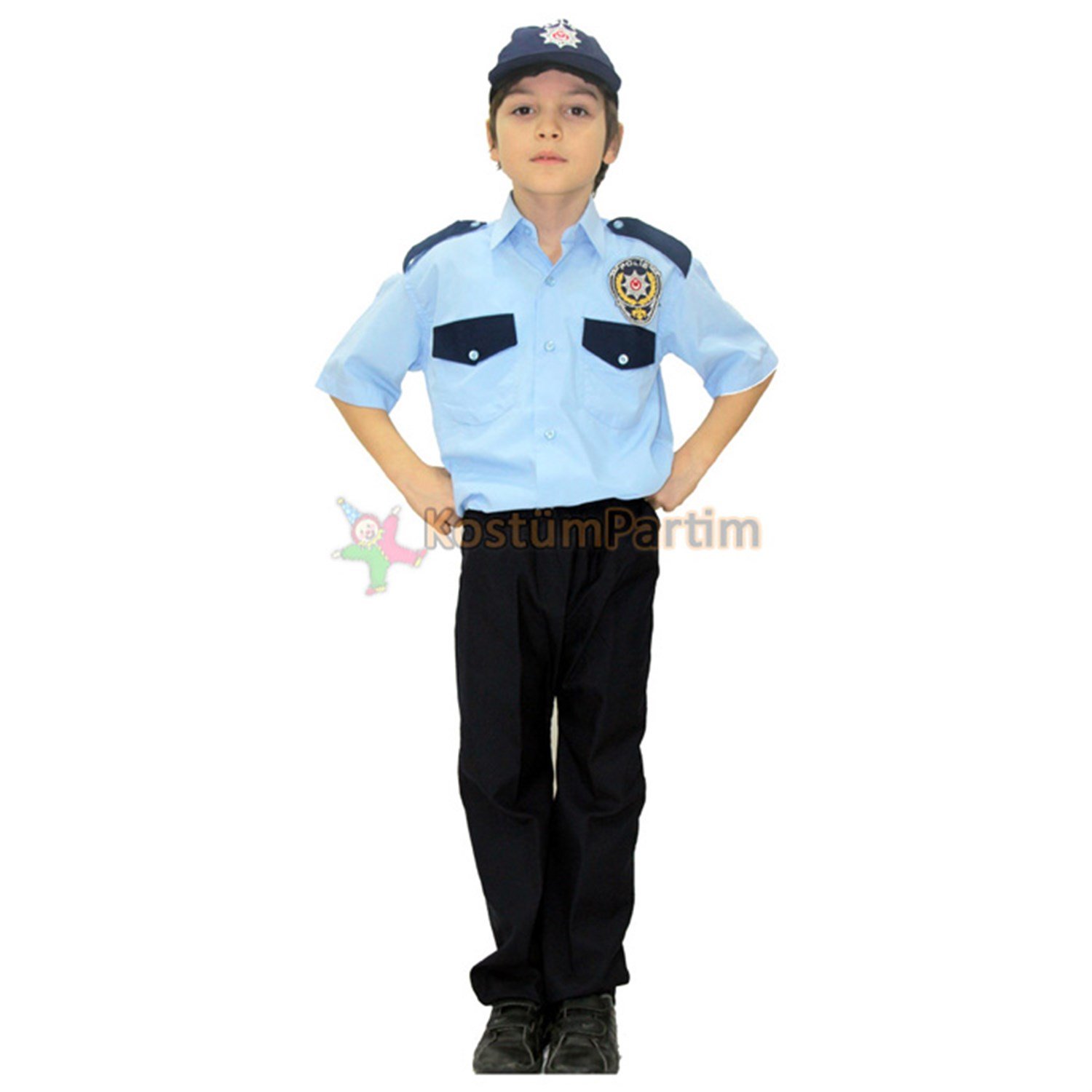 Türk Polisi Kıyafeti Çocuk Polis Memuru Kostümü - KostümPartim®