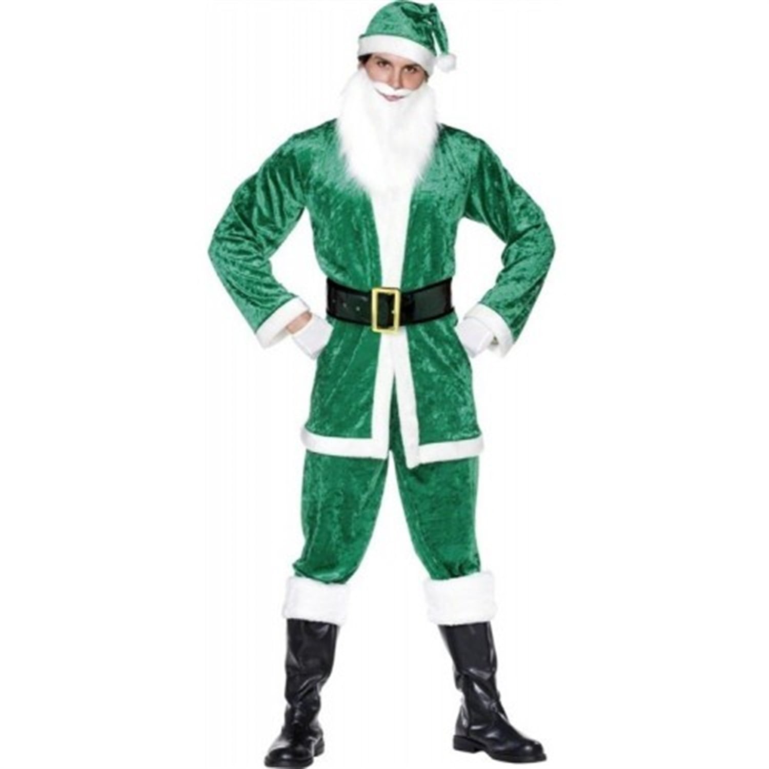 Yeşil Noel Baba Kostümü Kadife Noel Baba Kostümleri KostümPartim ★ Noel Baba Kostümü Kadife / Noel Baba Kostümleri