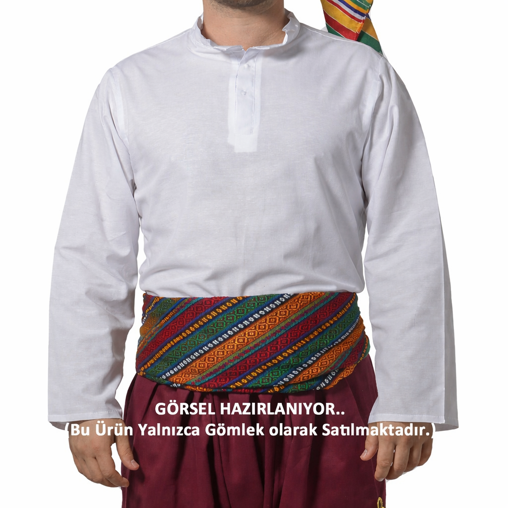 Yöresel Kostümler için Beyaz Gömlek Yetişkin Şerbetçi Kostümleri Beyaz Gömlek Yetişkin Yöresel Kostüm - KostümPartim®