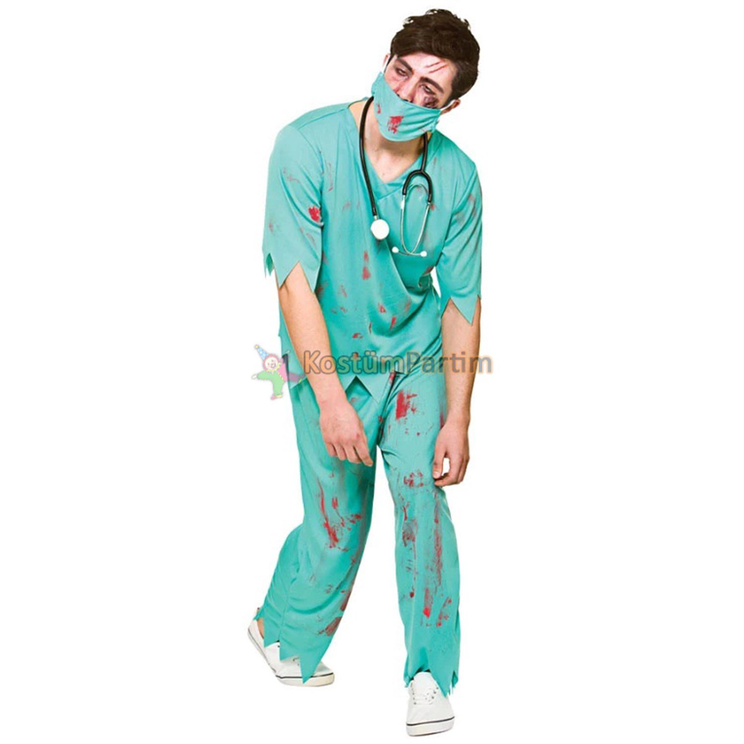 Zombi Cerrah Doktor Kostümü YetişkinErkek KostümleriKostümPartim ★ Zombi Cerrah Doktor Kostümü / Yetişkin Kostümleri