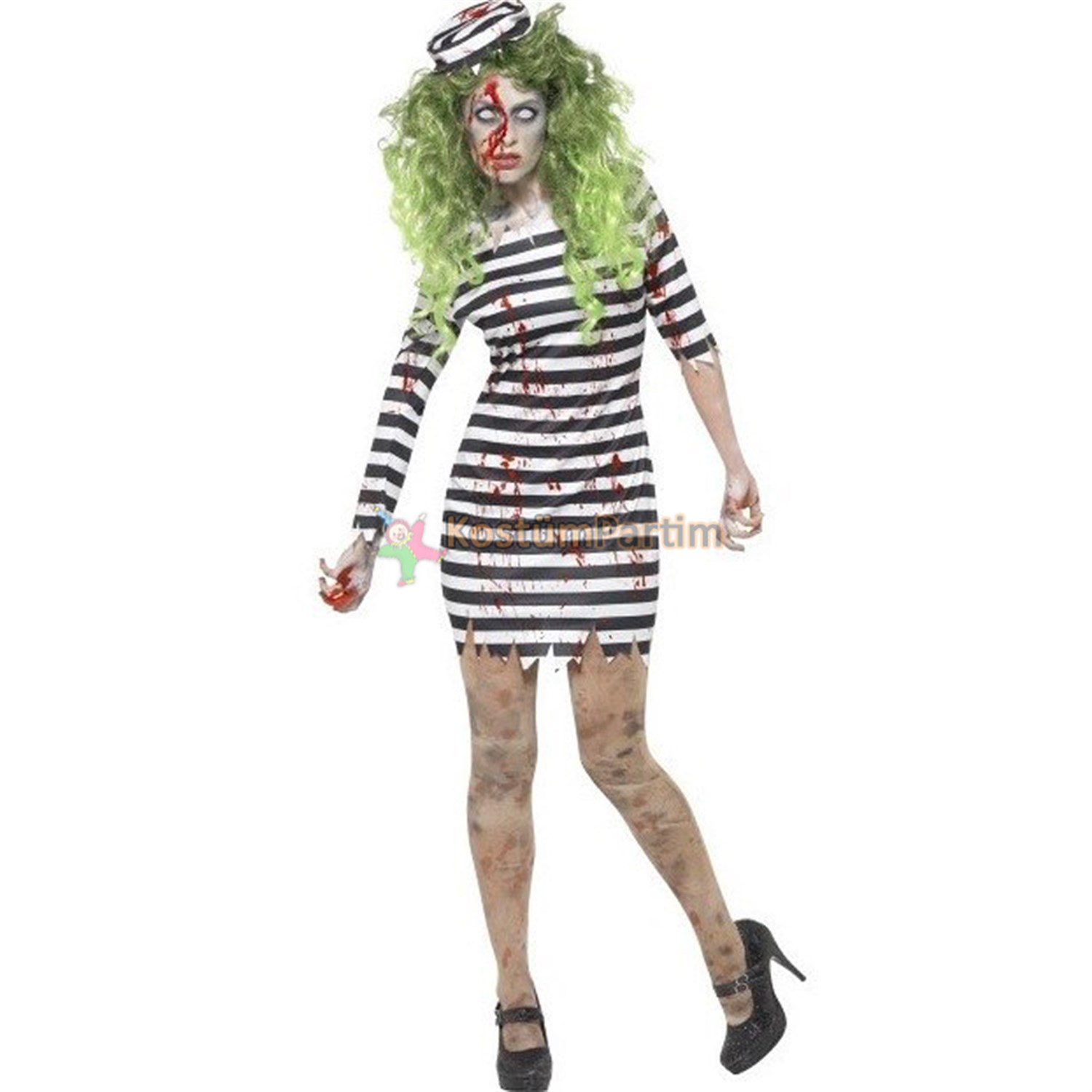 Zombi Mahkum Kadın Kostümü YetişkinKadın KostümleriKostümPartim ★ Zombi Kadın Mahkum Kostümü Yetişkin / Yetişkin Kostümleri