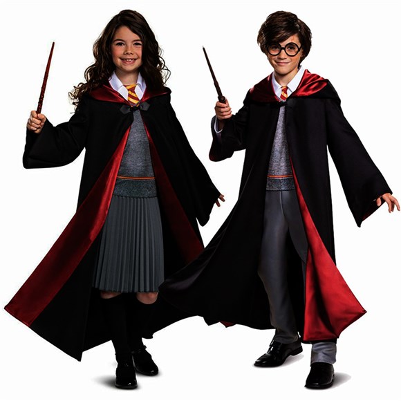 Harry Potter Kostümü, Hogwarts Cadılık ve Büyücülük Cübbesi - KostümPartim®