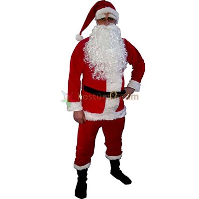 Noel Baba Kostümü Deluxe Set (13 Parça) - KostümPartim®