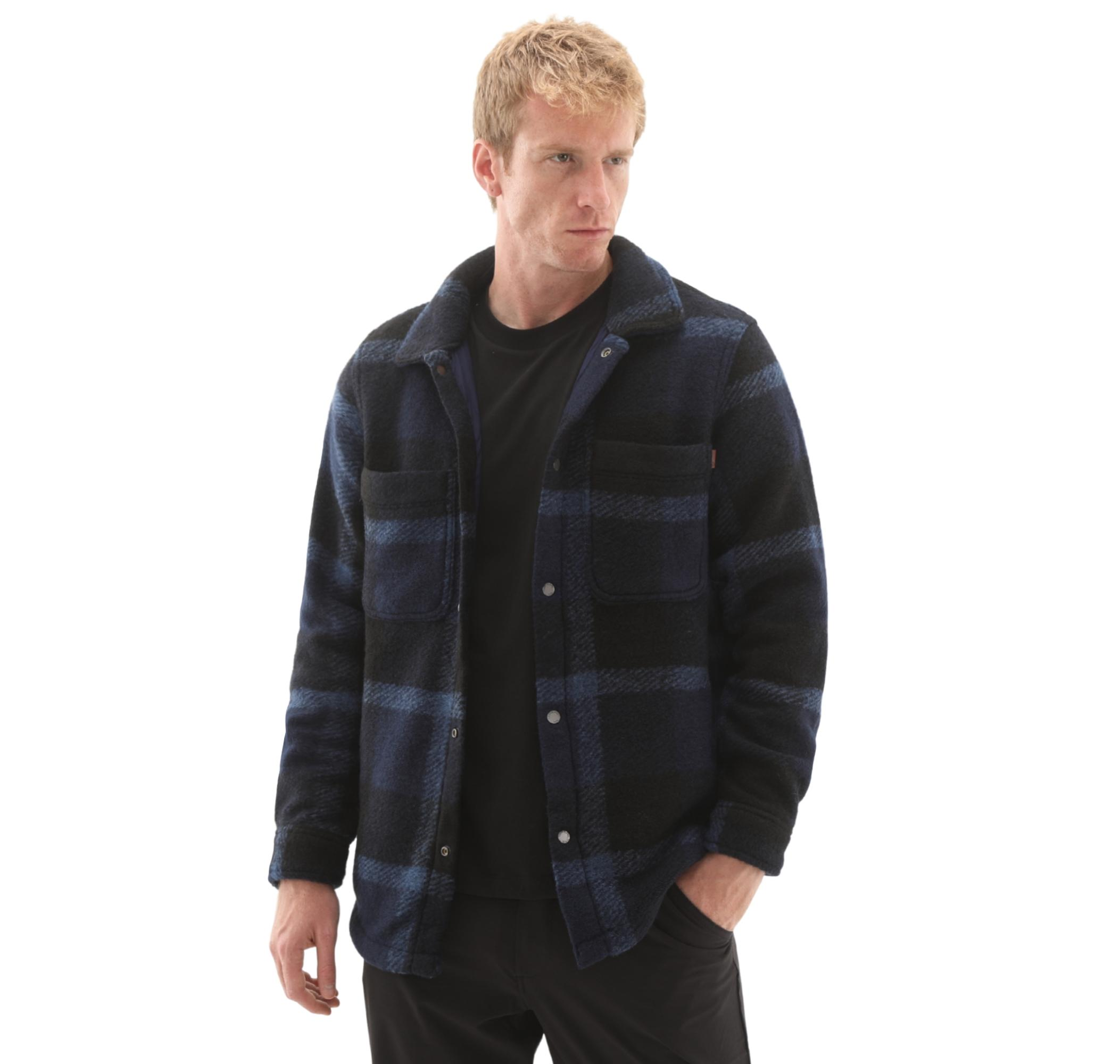 Timberland Wool Blend Shacket Erkek Ceket Lacivert