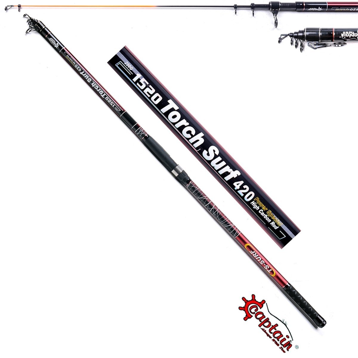 1520 CAPTAİN TORCH TELE SURF KAMIŞ 420 CM 250GR