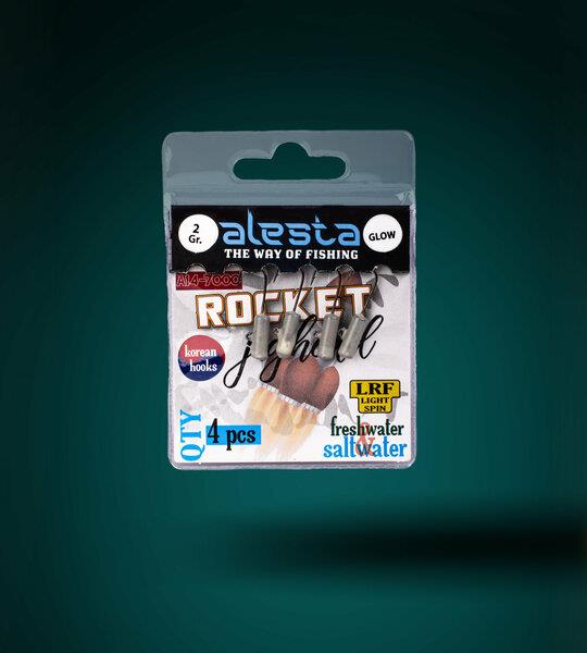 Alesta Rocket Jighead Glow 4P