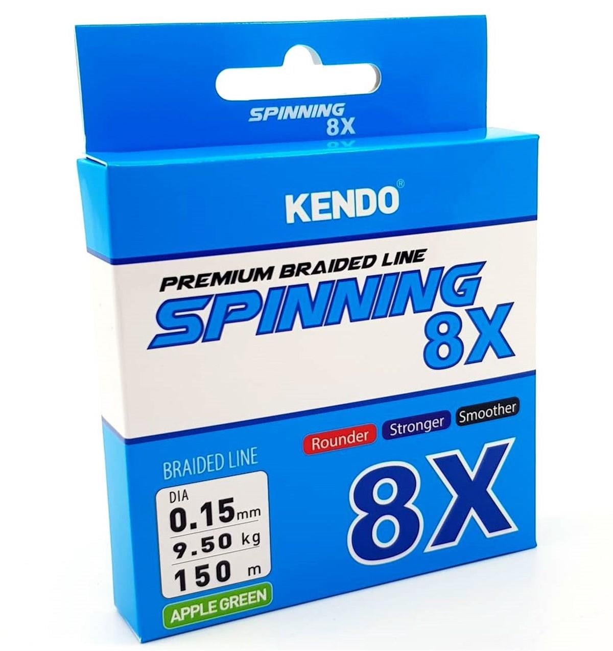 Kendo Spinning 8X Fighting 150 mt Örgü ip Apple Green