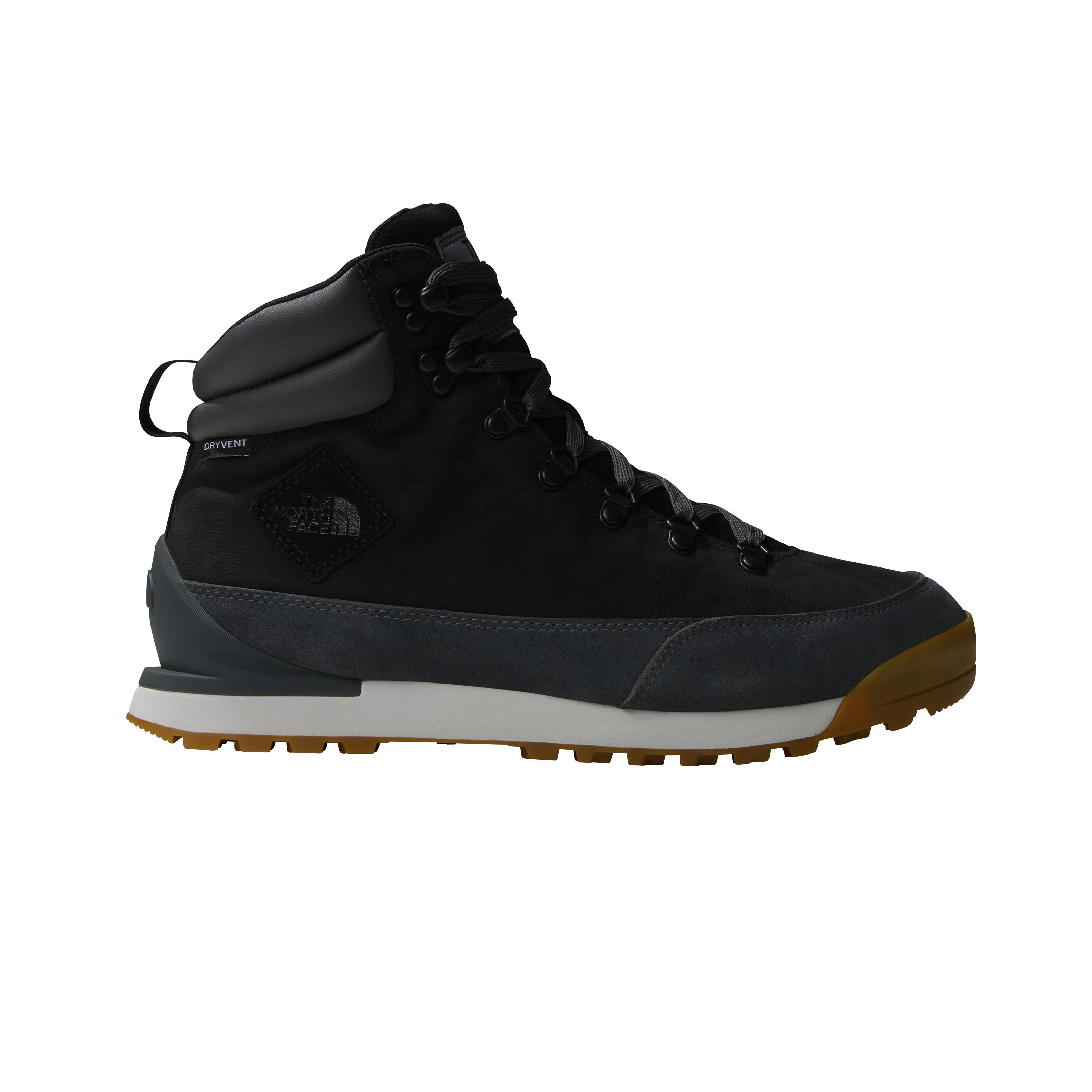 The North Face Back To Berkeley IV Leather Erkek Bot Black Asphalt Grey