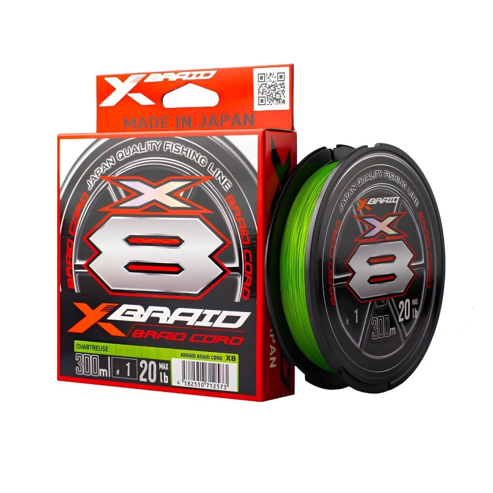 YGK X-Braid Cord X8 300 m Fluo Green İp Misina