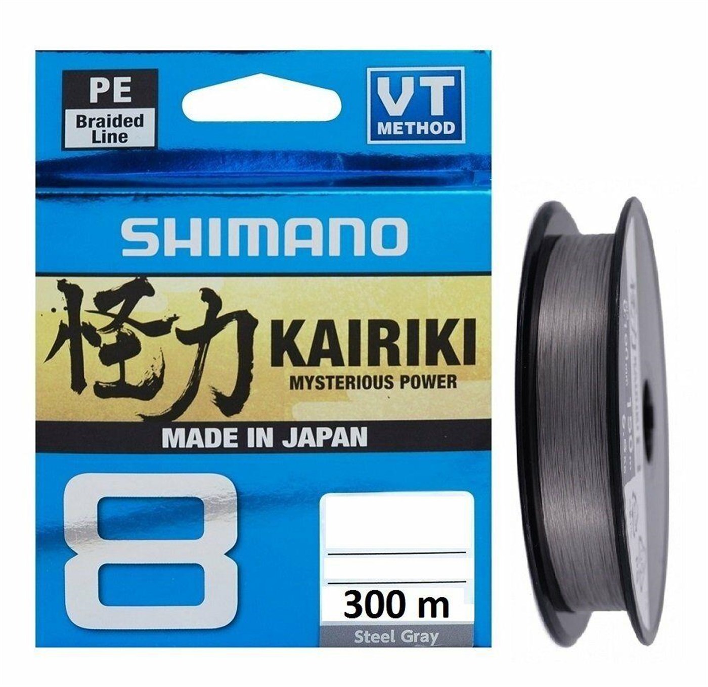 Shimano Kairiki 8 Kat Steel Gray 300 mt İp Misina