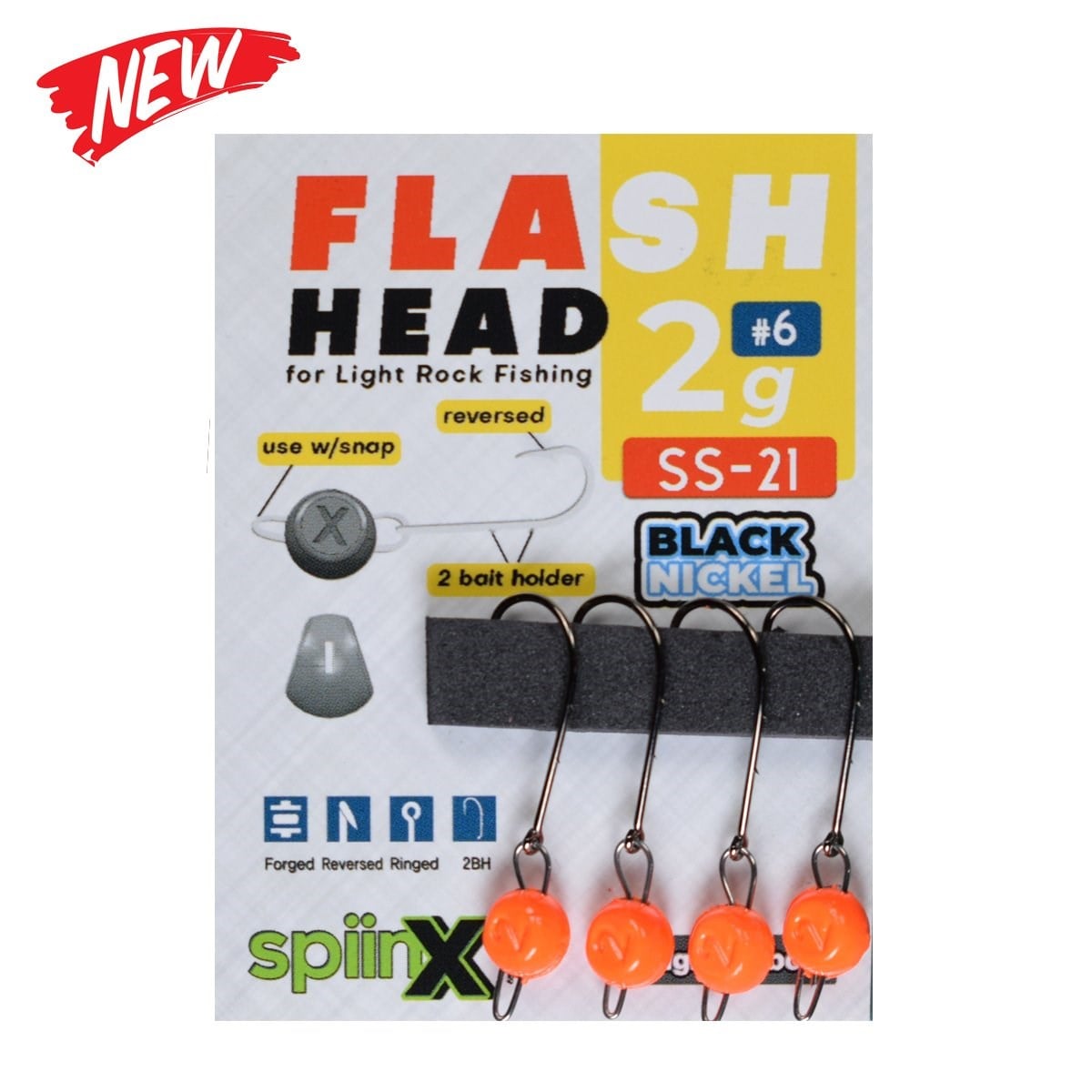 Spiinx Flash Head UV Turuncu Jig Head