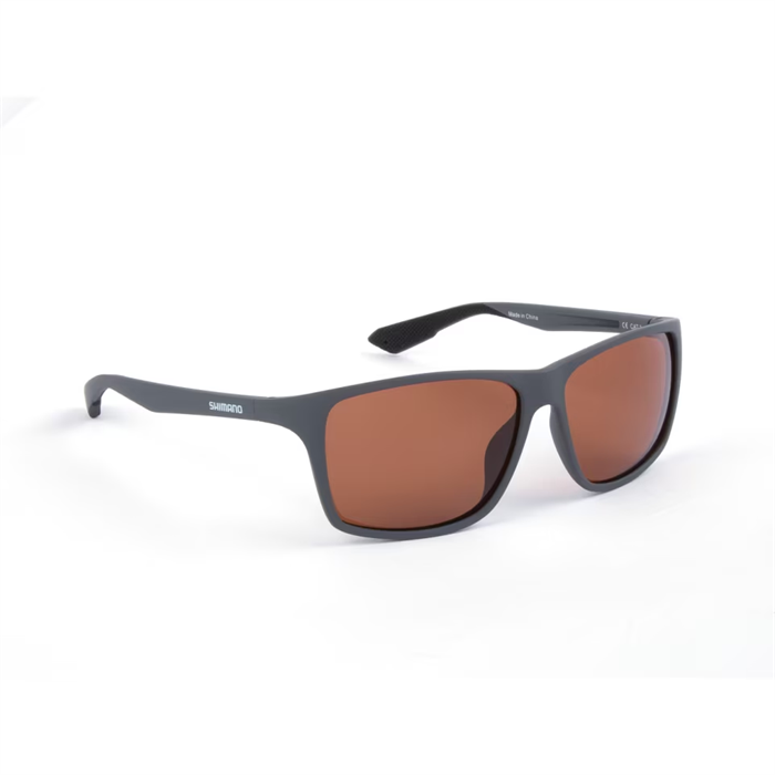 Shimano Technium Matte Dark Grey & Copper Polarize Balıkçı Gözlüğü