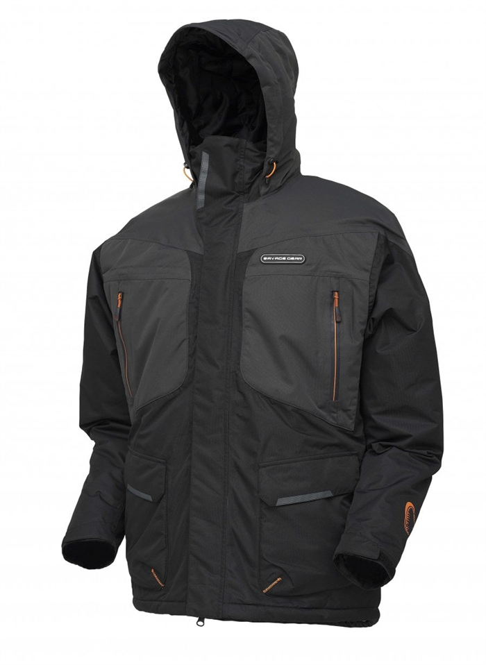 Savage Gear Heatlite Thermo Jacket Black Ink/Grey Su Geçirmez Termal Ceket