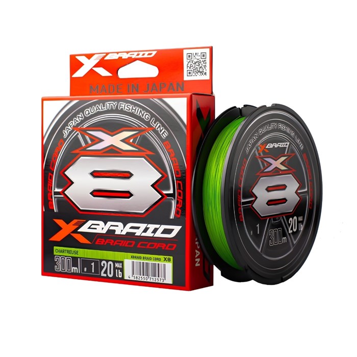 YGK X-Braid Cord X8 300 m Fluo Green İp Misina