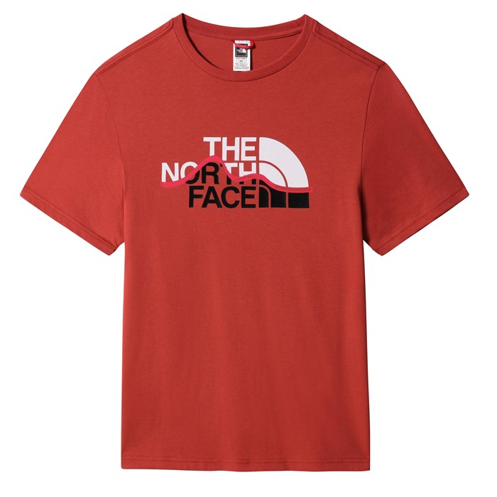 The North Face Mountain Line Erkek Tişört Kırmızı