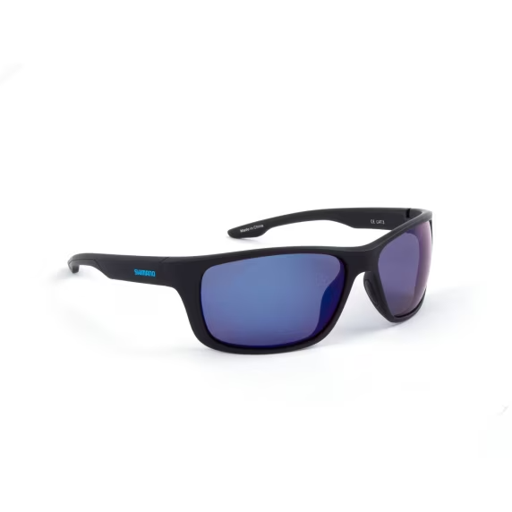 Shimano Antares Matte Black & Blue Mirror Polarize Güneş Gözlüğü