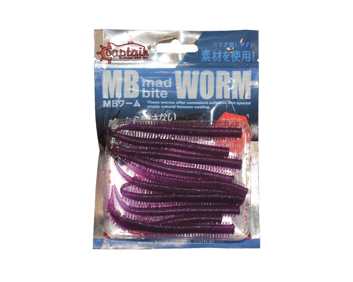 3523 MB EARTH WORM 8 CM 10 LU PK COLOR : PURPLE