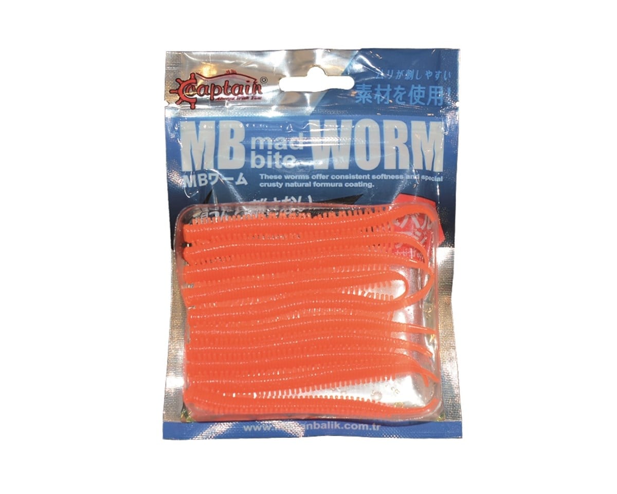 3523 MB EARTH WORM 8 CM 10 LU PK COLOR : ORANGE