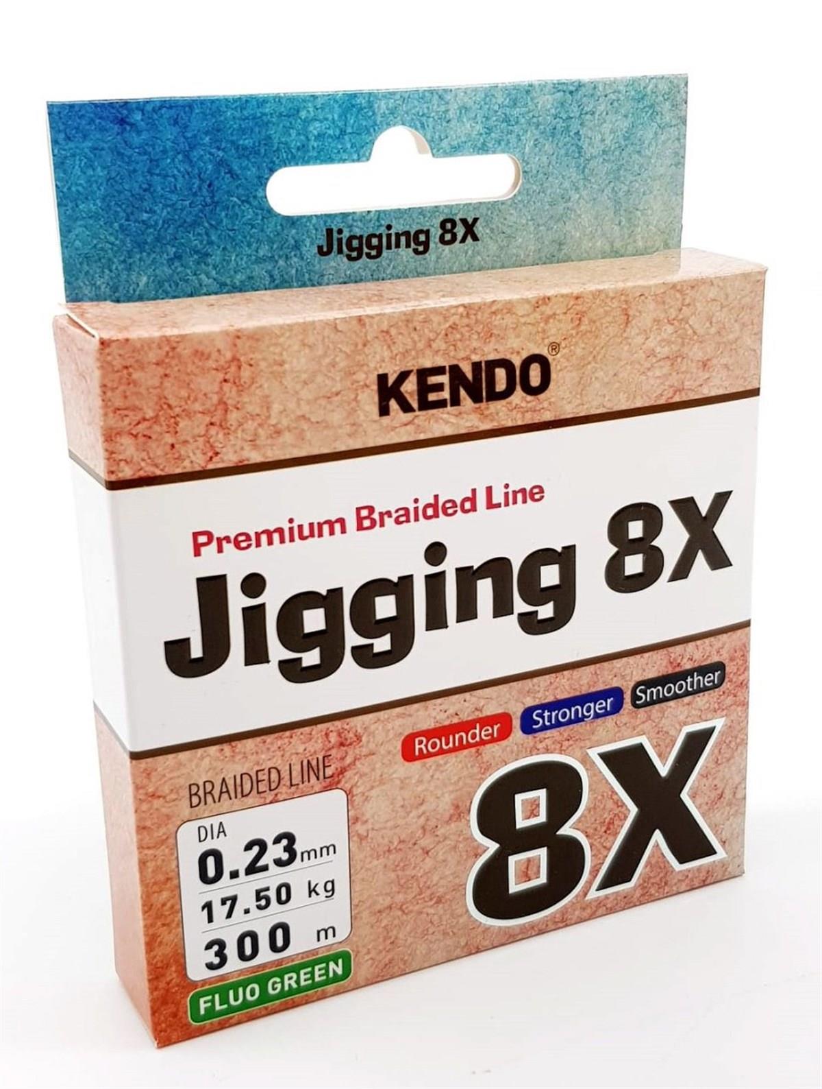 Kendo Jigging 8X Flash 300 mt Örgü İp FLUO GREEN