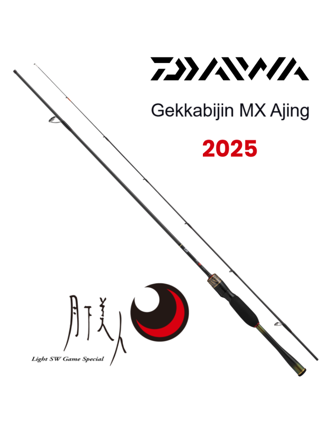 Daiwa 2025 Gekkabijin MX Ajing LRF Kamışı - 64UL-S 193cm 0.3-5g