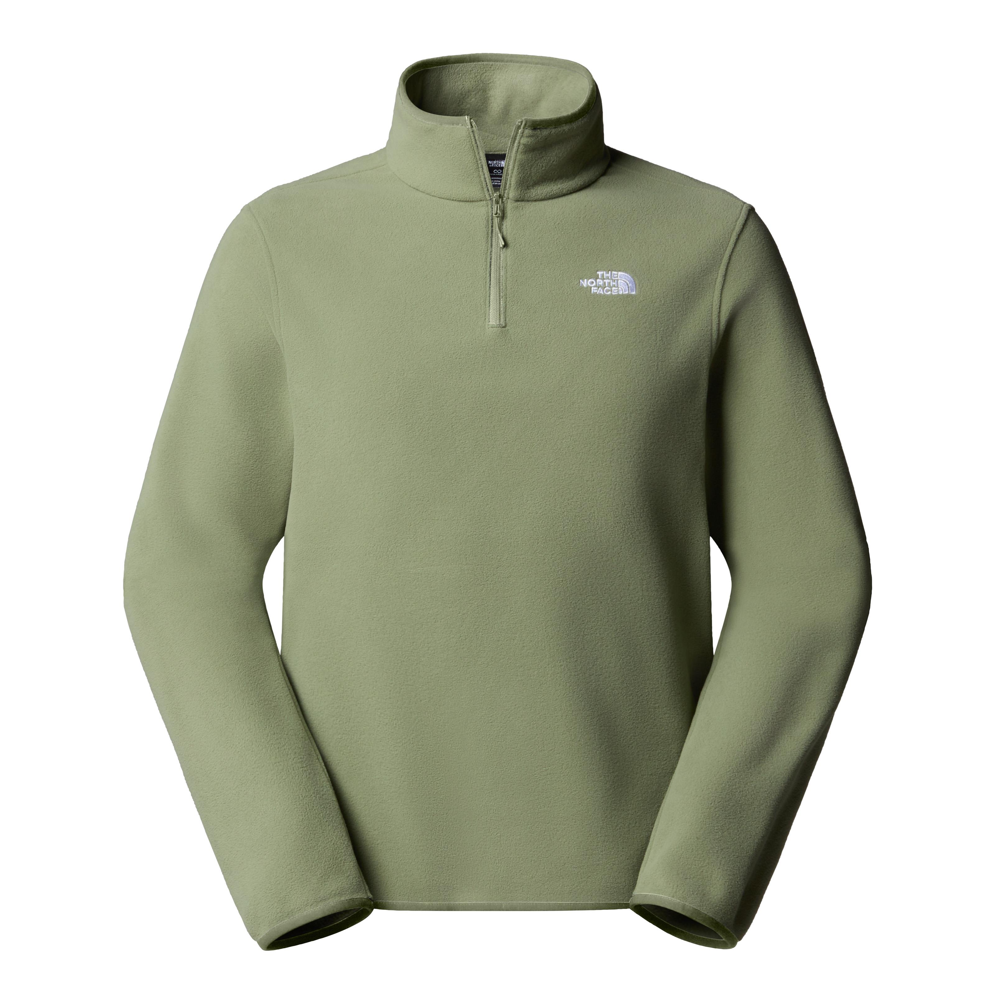 The North Face Glacier 1/4 ZIP Erkek Polar Bark Mist