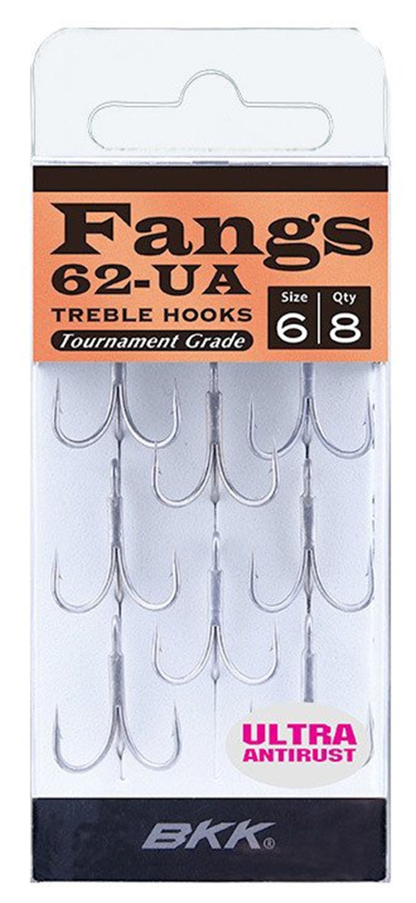 BKK Fangs-62 UA Treble Hooks