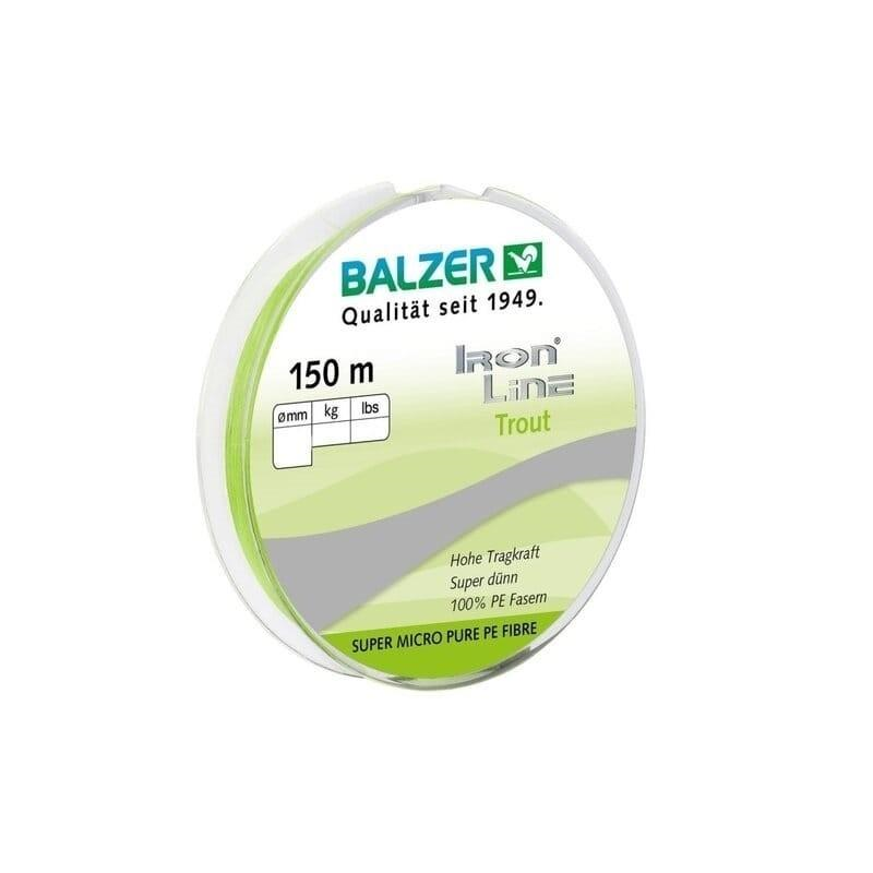 Balzer 12650 İron Line Trout PE 8 Örgü İp Misina 150mt Chartrush