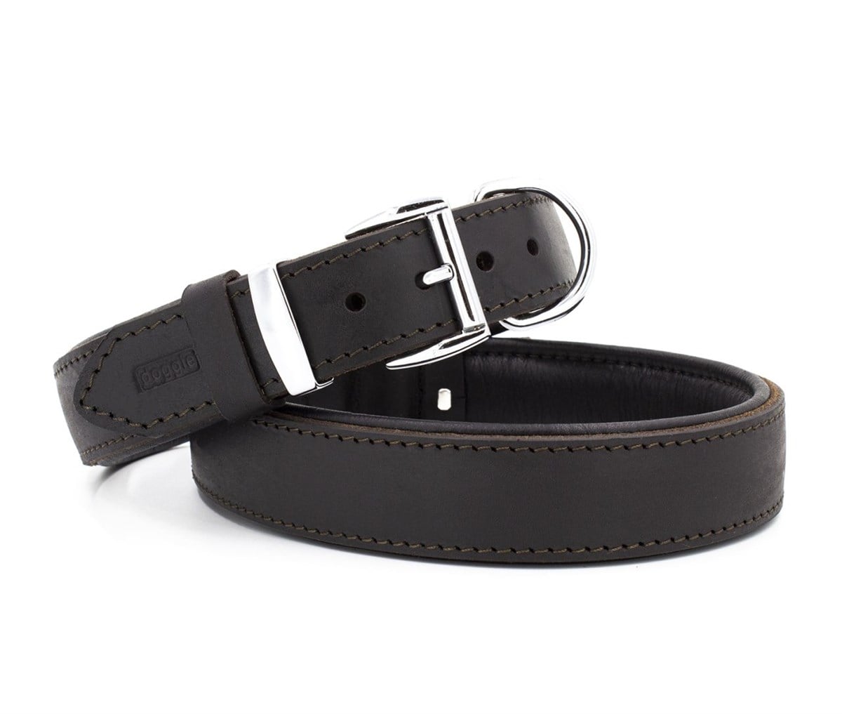 Doggie Yağlı Gerçek Deriden El Yapımı Köpek Boyun Tasması (3x42-50cm)