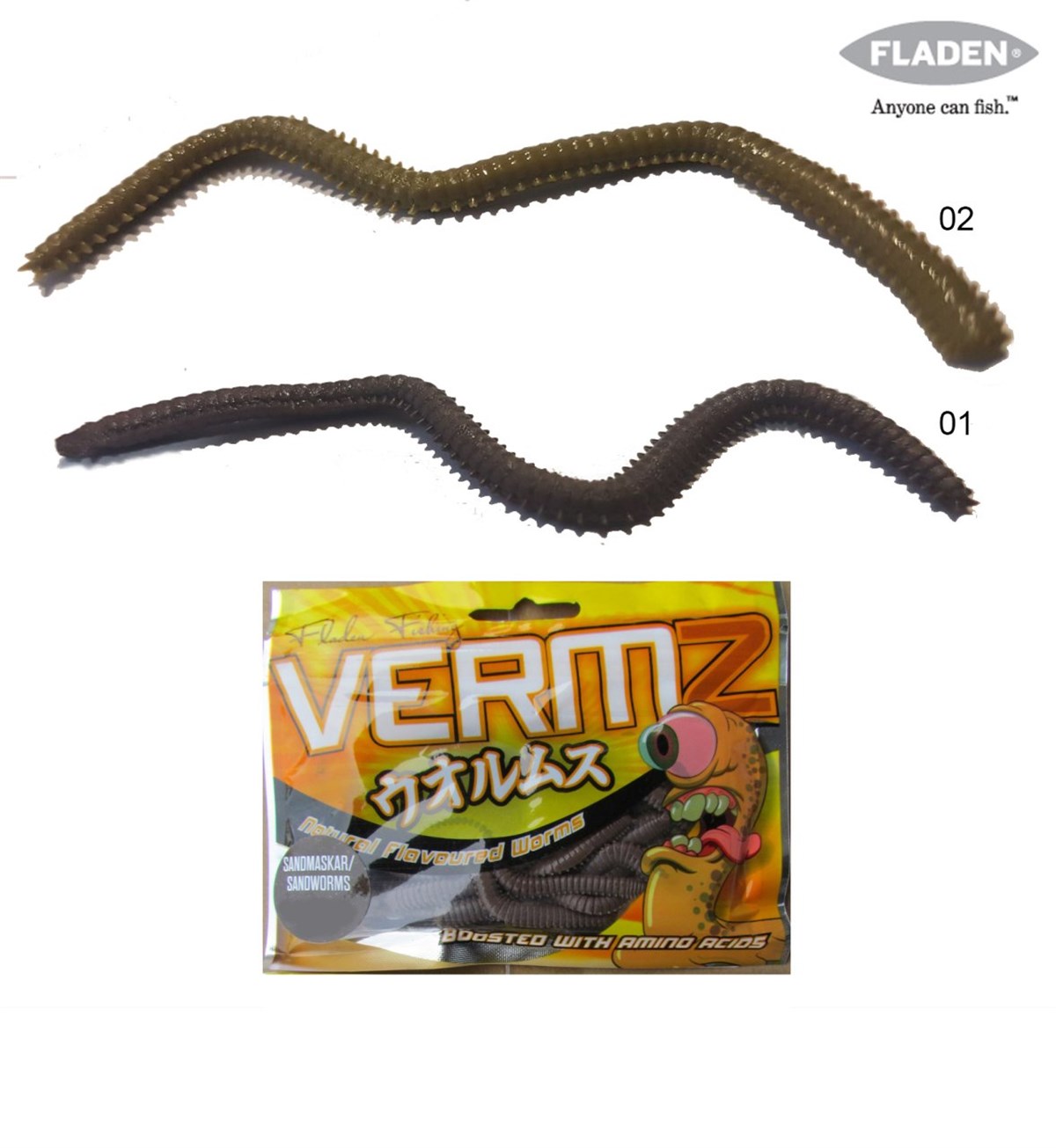 Fladen Vermz Kum Solucan, 8.5 cm 20P - 01