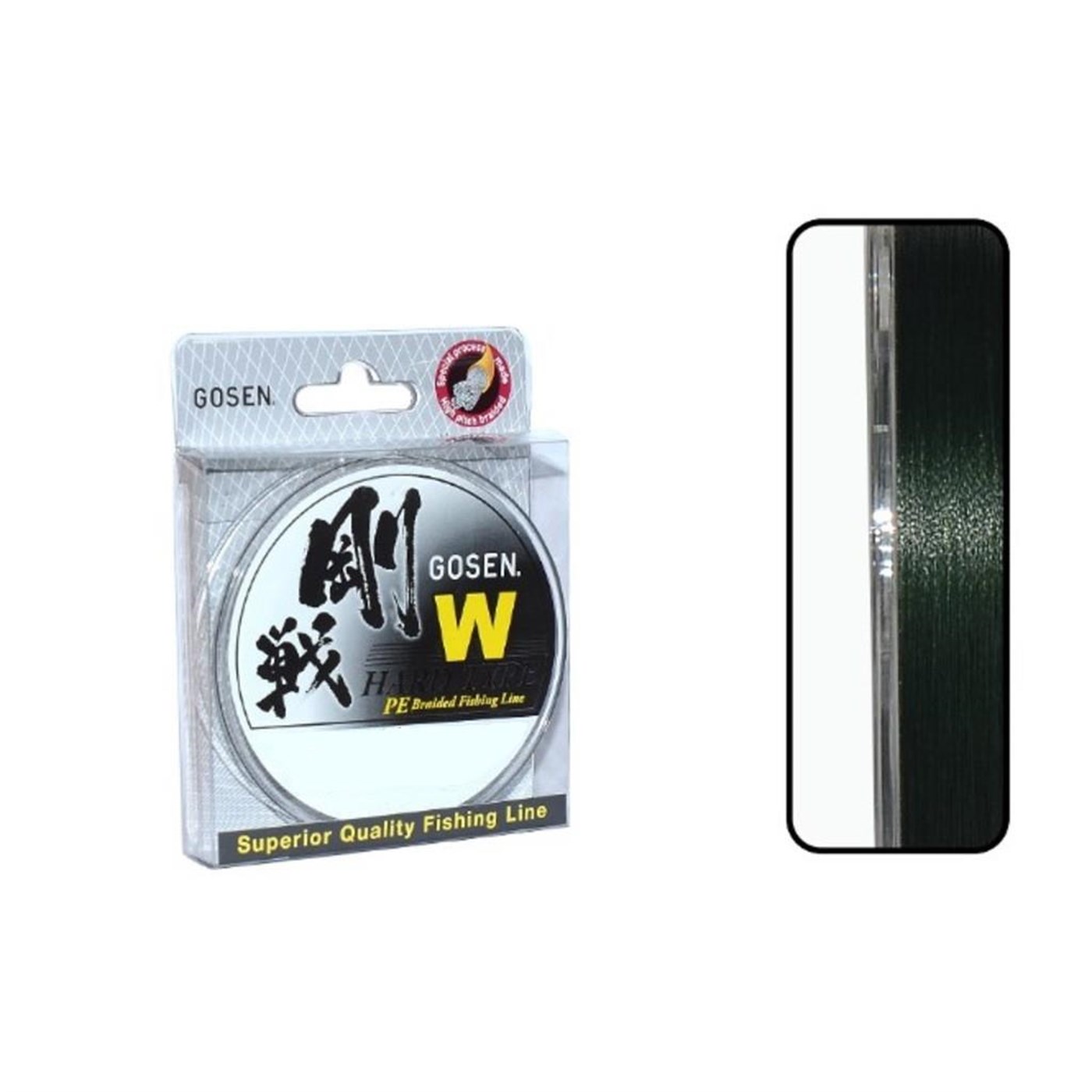 Gosen W4 Hard Type PE 4 Örgü Spin İp Misina 150mt Yeşil