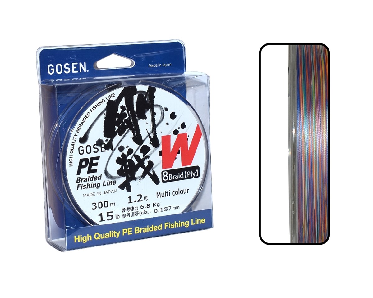 GOSEN W8 BRAID 300 MT MULTİ PE 1.2 - 0.187 MM