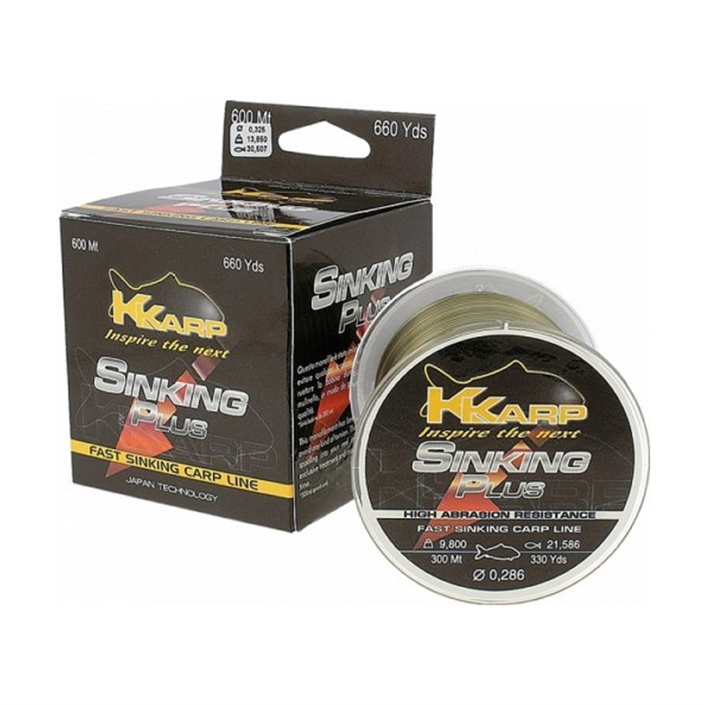 K-Karp Sinking Plus Serisi 600m Monofilament Misina - 0.35