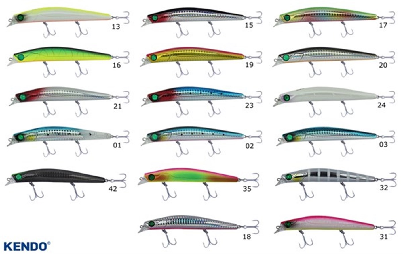 Kendo Haryu 9.5 cm 8.0g Floatıng Suni Yem no13