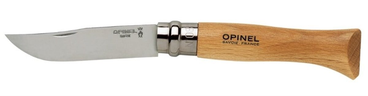 Opinel İnox Kayın Saplı No:8 Çakı