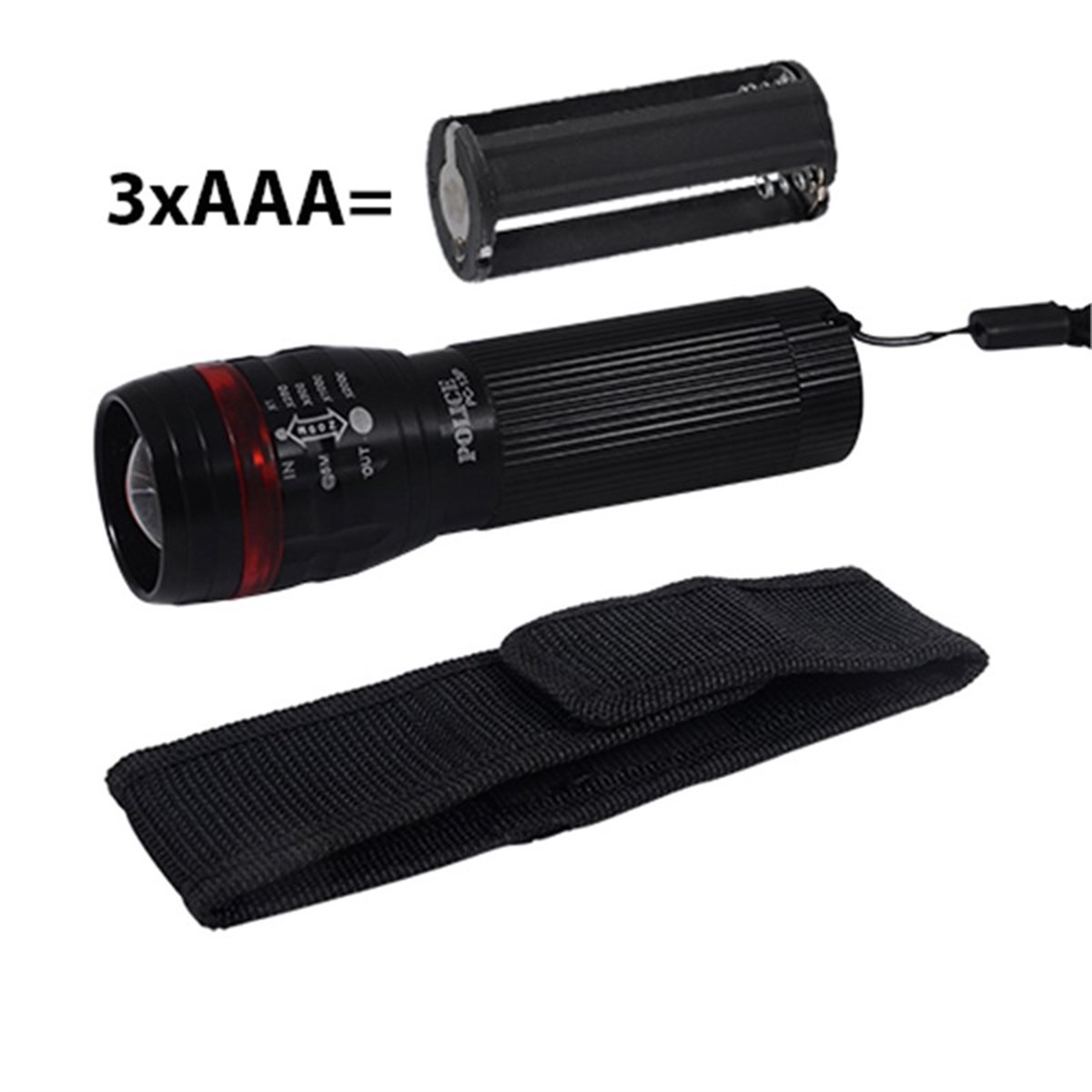 Police PC-13P (Halkalı) Power Led El Feneri