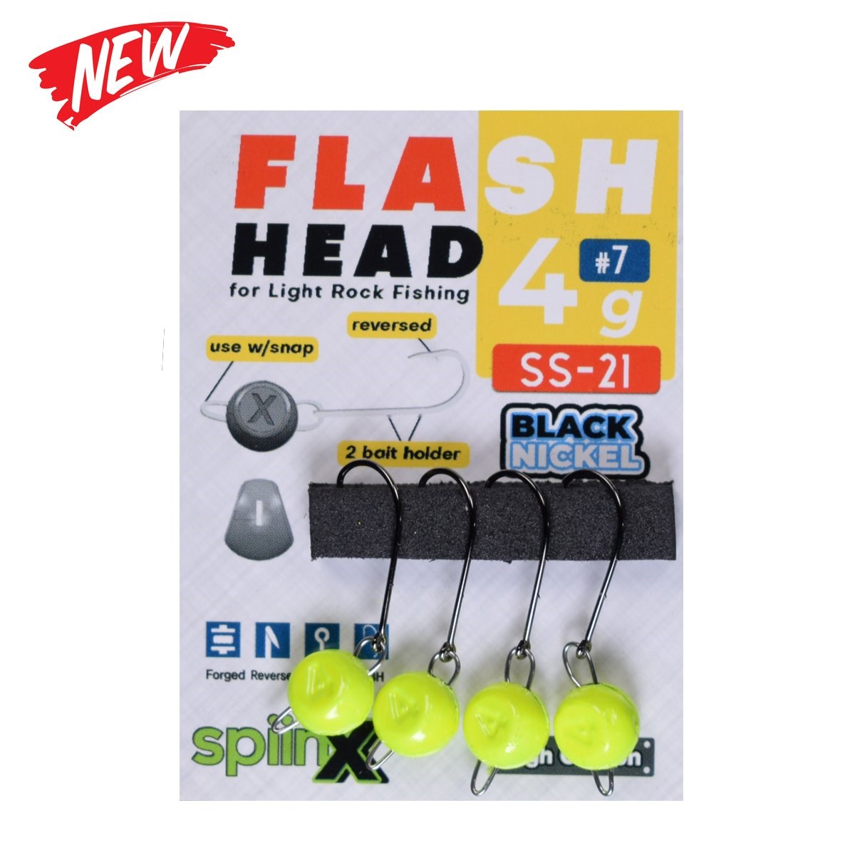 Spiinx Flash Head UV Sarı Jig Head