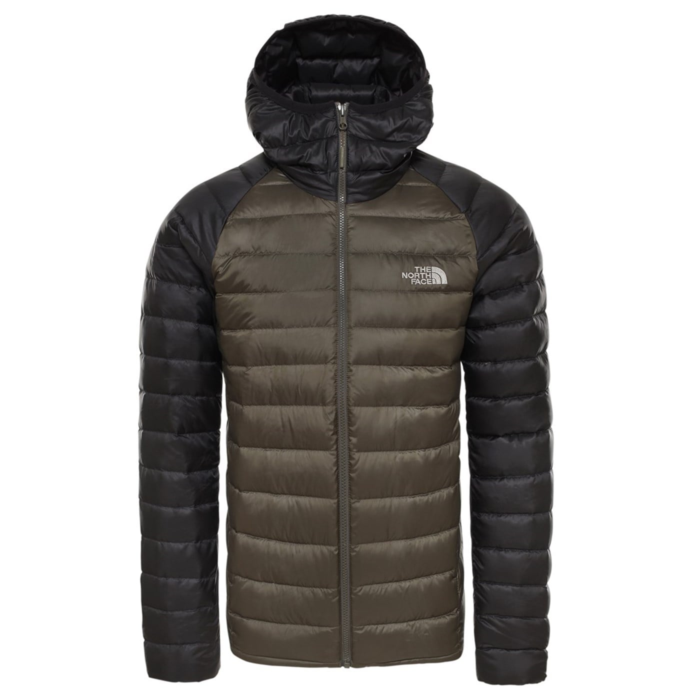 The North Face Trevail New Taupe Green Kapüşonlu Kaz Tüyü Erkek Mont