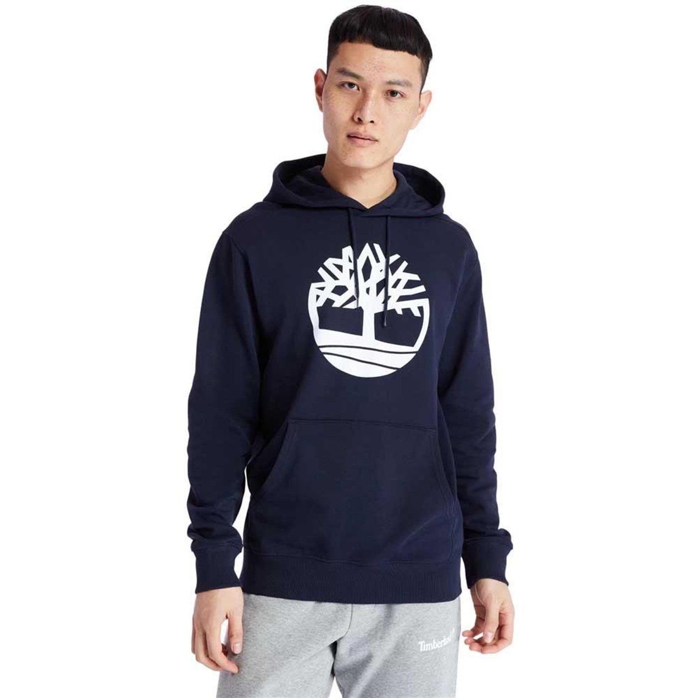 Timberland Core Tree Logo Ağaç Logolu Lacivert Erkek Kapüşonlu Hoodie