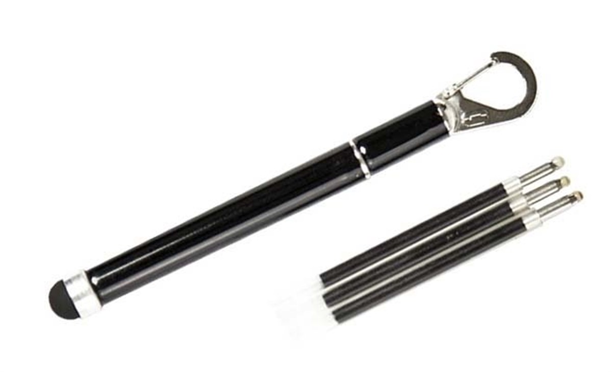 True Utility TU 257B Stylus Kalemli Anahtarlık Siyah