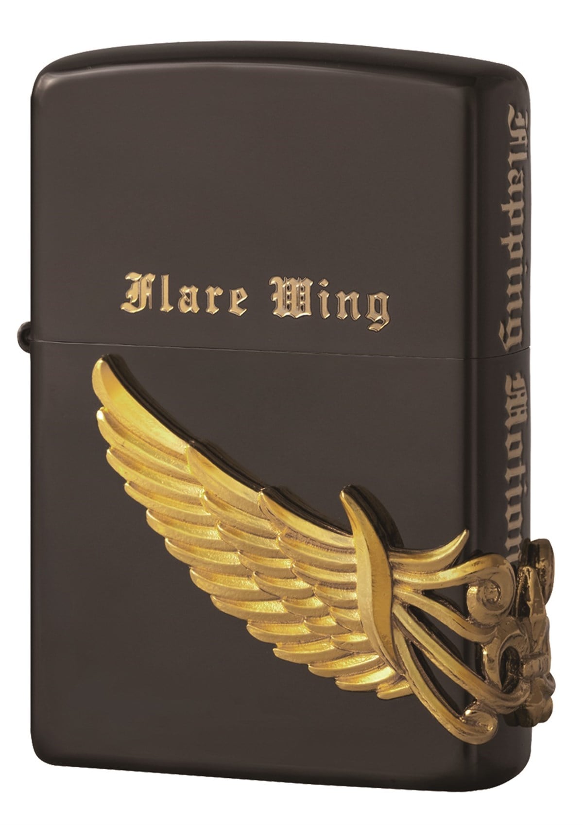 Zippo Scout Flower Wings - Black Gold