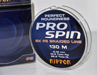 Nippon ProSpin 8x PE Kaplı İp Misina 130 mt